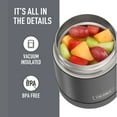 thumbnail image 3 of Thermos Vacuum Insulated Food Jar, Matte Black, 10oz, 3 of 10