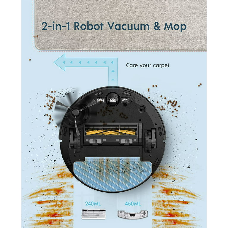 yeedi hybrid Robot Vacuum and Mop Combo Cleaner, 3000Pa, Smart Mapping -