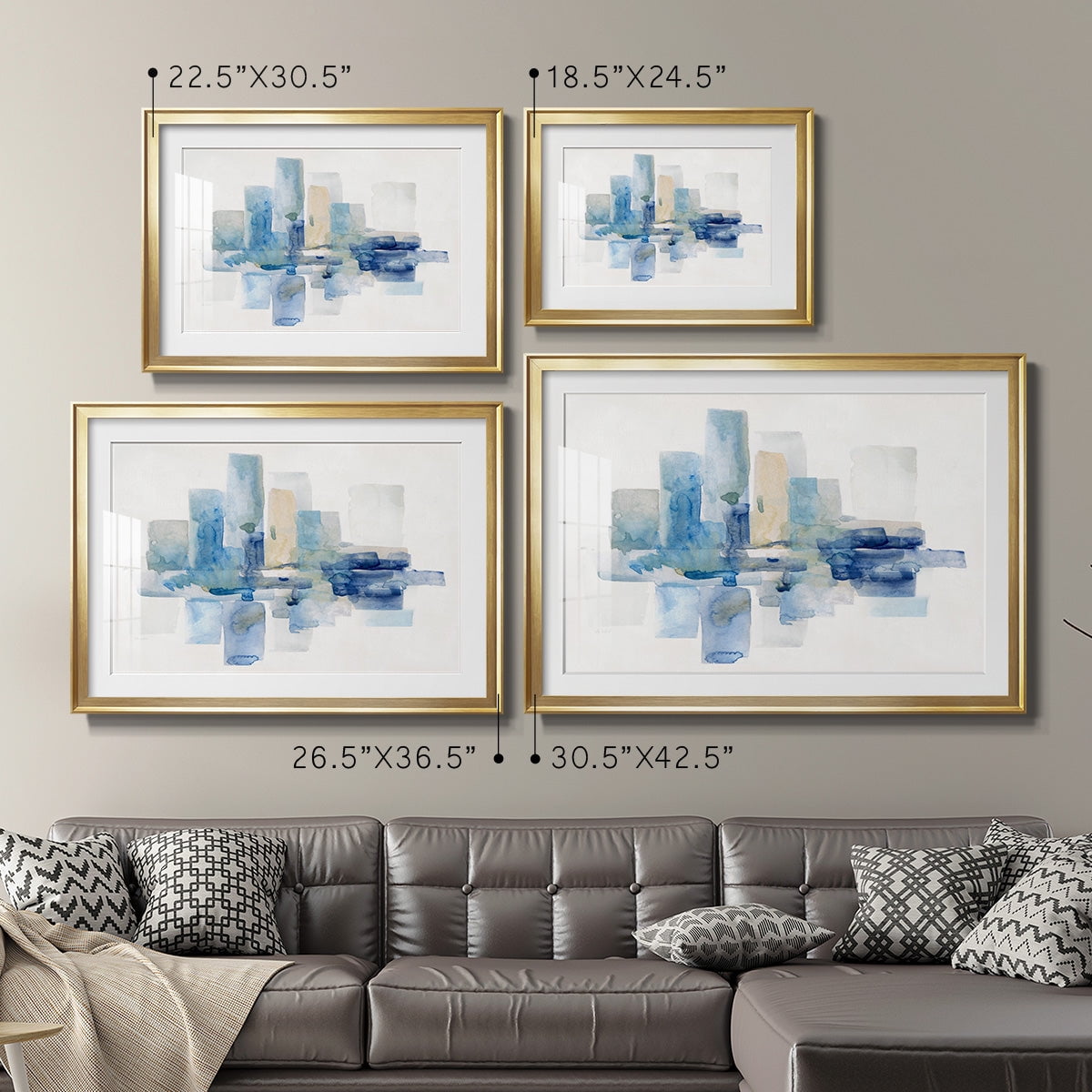 Soft Skyline I Premium Framed Print - Ready to Hang