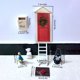 thumbnail image 3 of Casa de muñecas 8 Mini Casa Decoración navideña Set Escenas en miniatura Wmkox8yii gf12007, 3 of 6