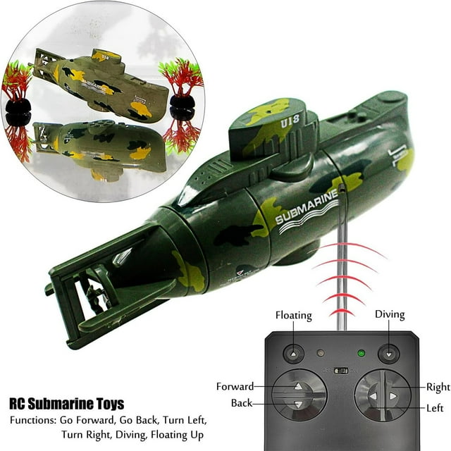 IMENGL Tipmant Mini RC SubmarineRemote Control Boat ShipMilitary Model Electronic Water Toy Diving For Fish Tank Water Tub Kids Birthday Gift Baby Shop Vac,6000lm Shop Light,65k Shop Light,10000lm S