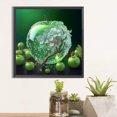 thumbnail image 2 of Pintura De Diamante 5D DIY Taladro Redondo Completo Kit De Manzana De Cristal Decoración 40x40cm Verde, 2 of 9