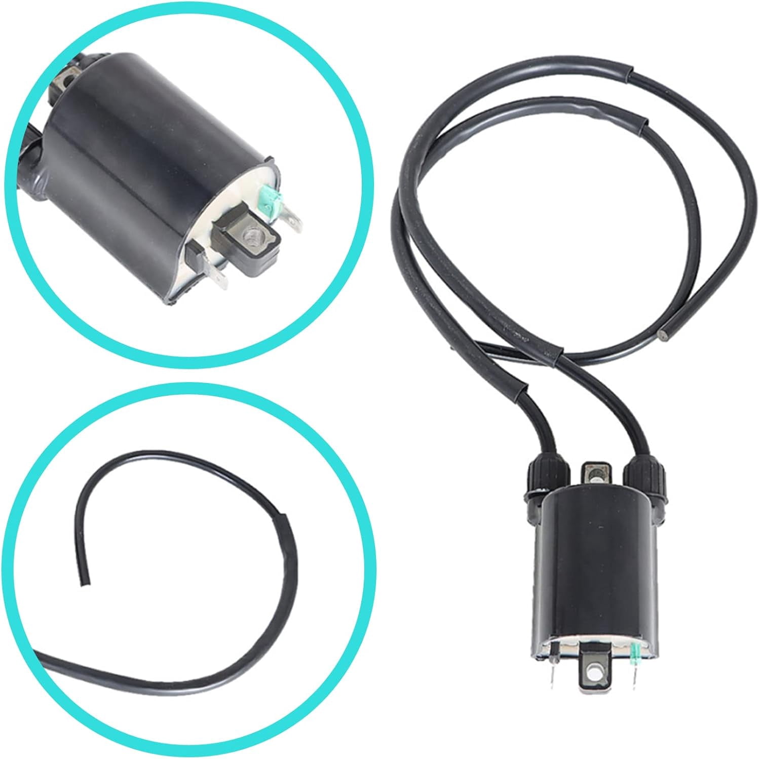 LABLT Motorcycle Dual Ignition Coil Wire Spark Plug Cap Kit Replacement for Kawasaki Vulcan 1500 Classic FI Drifter Mean Streak 21121-1258 21160-1085 21160-1091