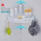 thumbnail image 2 of Estante de esquina adhesivo para ducha de baño Rawiri Gricol, sin perforaciones, organizador de pared para cocina y baño, 2 of 6