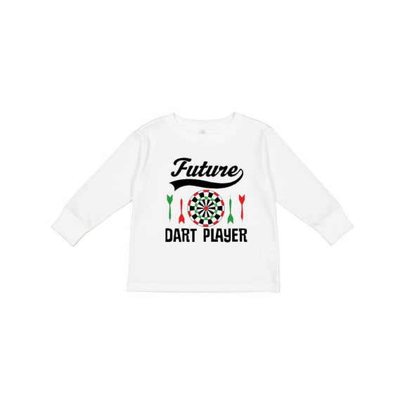 Inktastic Future Dart Player Game Boys or Girls Long Sleeve Toddler T-Shirt