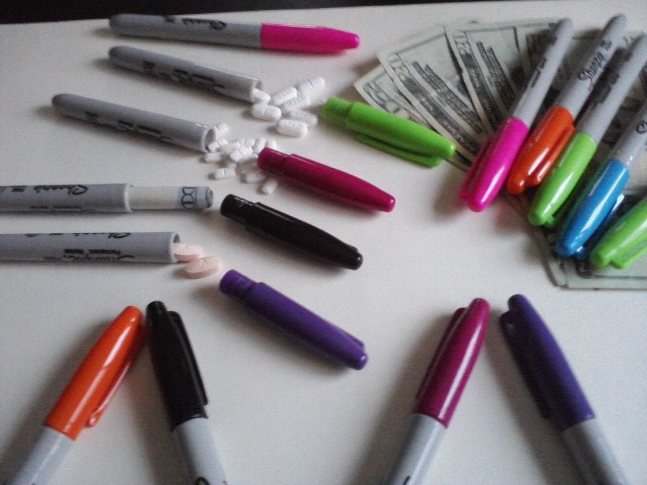 Secret Stash Spy Sharpie Marker Hidden Compartment Geocache Diversion safe storage ppe By Stash-n-Sight