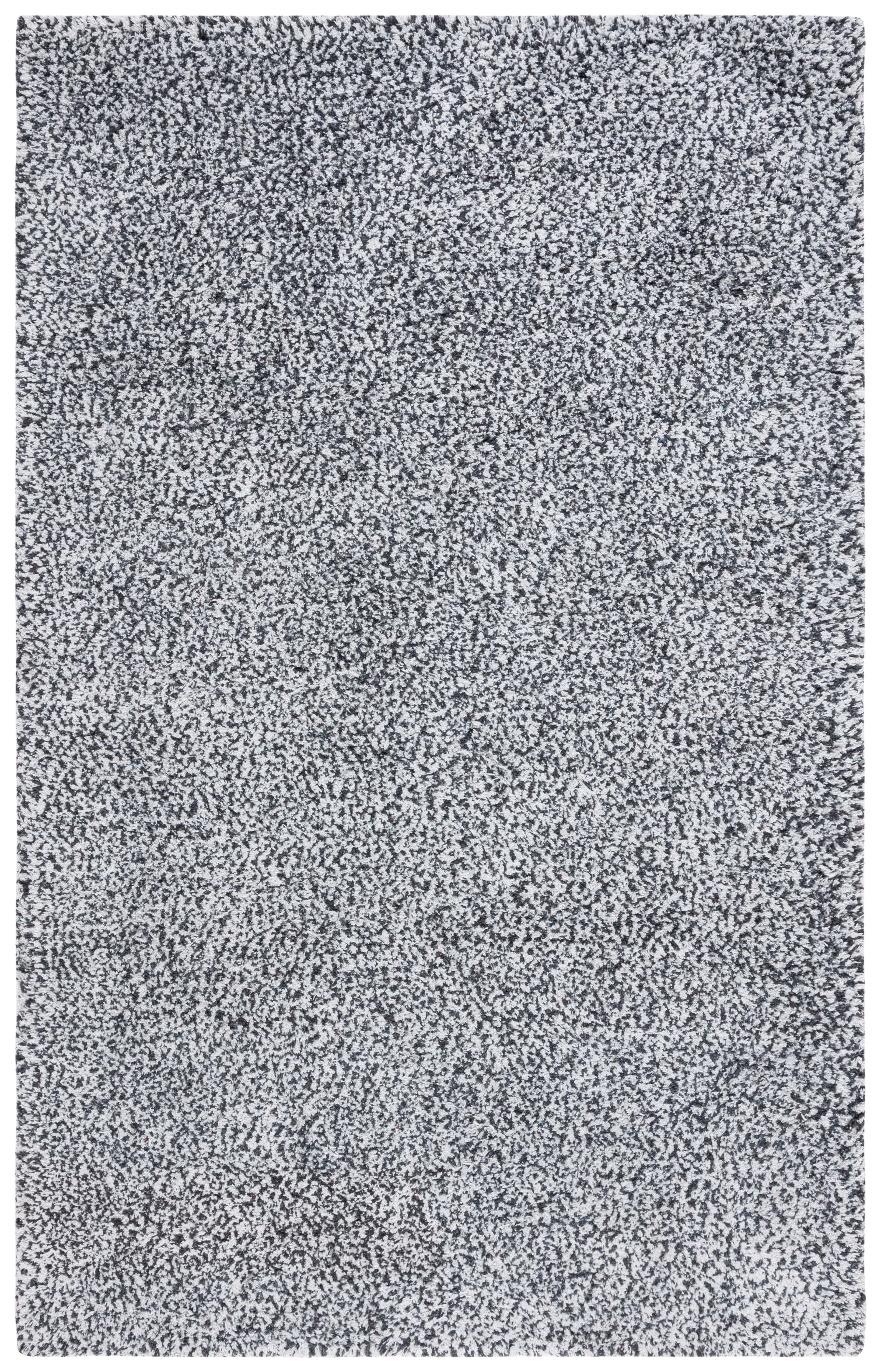 SAFAVIEH Berber Deena Distressed Area Rug, Ivory/Black, 6' x 9'