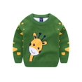 thumbnail image 1 of Toddler Boys Winter PullOver Girafee Sweatshirt, 1 of 4