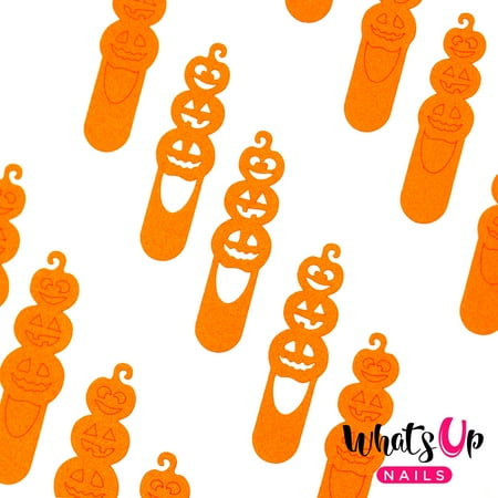 Download Whats Up Nails - Pumpkin Topiary Vinyl Stencils Nail Art ...
