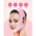 thumbnail image 3 of Mascarilla para adelgazar la cara Meto V Line, reductora de doble barbilla, rosa, 3 of 7