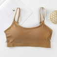 thumbnail image 2 of Girl Sports Bras 12-17 Years Old Kids Girls Underwear Bra Vest Children Adjustable Shoulder Strap Underclothes Undies Clothes Clearance Bras Brown, One Size, 2 of 7