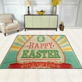 thumbnail image 3 of Dreamtimes Lightweight Soft Area Rugs 63 x 48 in, Vintage Easter Full of Love Floor Mat for Kids Playing Room Hardwood Floor Living Room Nursery Rugs, 5'3" x 4', 3 of 6