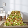 thumbnail image 2 of Sikiie Tropical Summer Fruit Cozy Flannel Fleece Throw Blanket: Lightweight & Thick for All Seasons - Perfect for Women, Men, & Kids"40"x30", 2 of 6