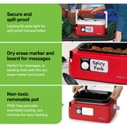 Presto 6-Quart Nomad Traveling Slow Cooker, 06011 Red