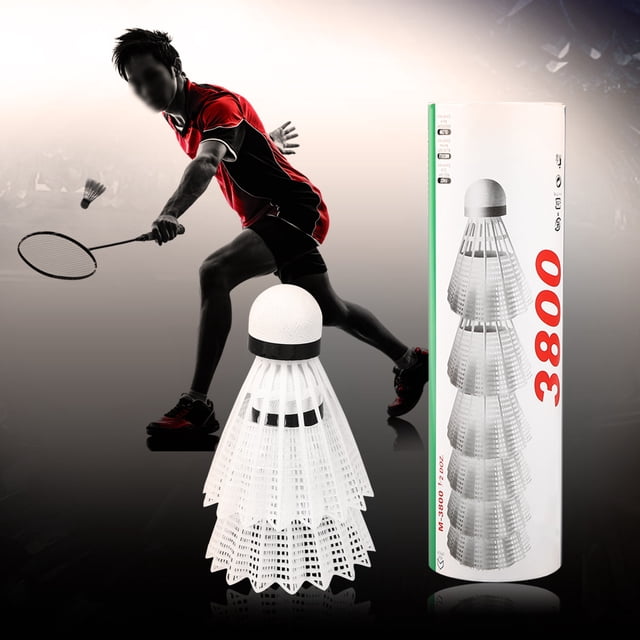 Volantes de Bádminton, 6 Plas de Bolas de Bádminton de Pvc Volantes Volantes Volantes Ligeros y Portátiles Juego de Bádminton Con Estuche de Almacenamiento para