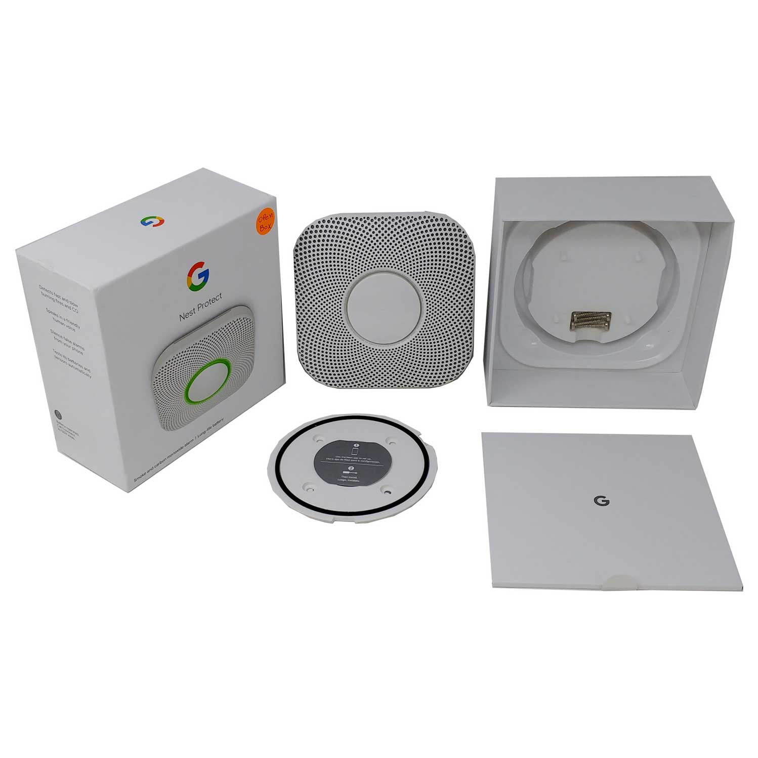 Nest Protect 2nd Gen Smoke Carbon Monoxide Gas Detector Battery Alarm S3000BWES 