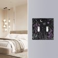 thumbnail image 4 of Yayeee Toggle Light Switch Wall Plate 3-Gang 6.37"x4.48" Decorative Outlet Cover, Gothic Floral Print, 4 of 7