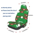thumbnail image 3 of Wukai Cute Santa Full Set Car Seat Covers with Soft Padding Universal Auto Front Seats Protector and Cushion Mat, 3 of 5