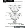 thumbnail image 5 of Centric Parts 104.0919 Posi Quiet Disc Brake Pad Set, 5 of 5