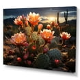 thumbnail image 2 of Designart "Coral Green Cactus landscape III" Floral Canvas Wall Art, 2 of 5