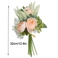 thumbnail image 2 of Baya Realista Simulación Ramo Tela Flor artificial DIY Decoración de interiores, Rosa claro Yuarrent HA7359-05B, 2 of 6