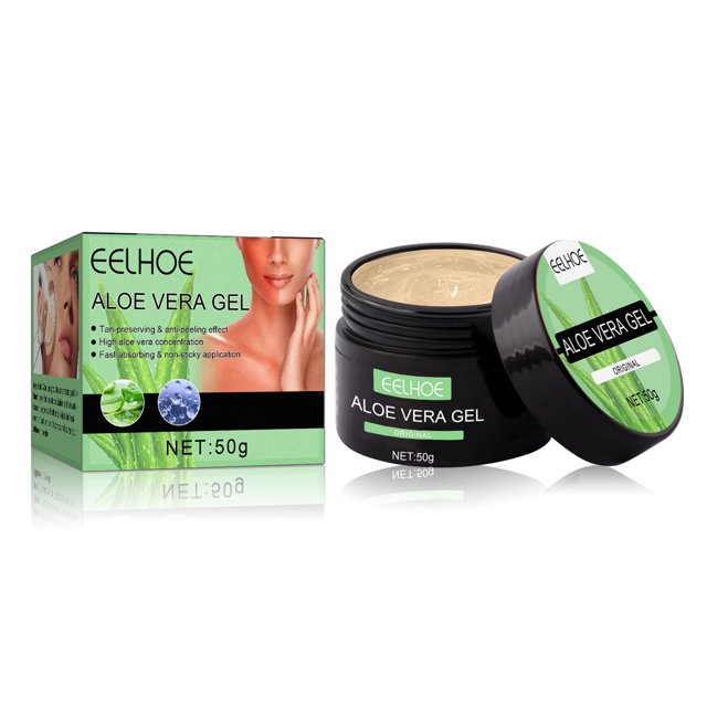 EELHOE 50g Gel de Aloe Vera alivia las molestias Reduce el enrojecimiento reparación hidratante calma la piel Gel refrescante