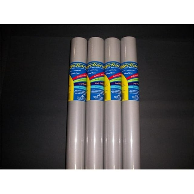 80203 RiteCo Raydiant RiteCo Raydiant Rouleaux d'Art Résistants à la Décoloration Gris Froid 48 Po X 12 Pi 4 Pack