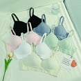 thumbnail image 6 of Hbhpov Cotton Girls' Daily Sports Bra, Adjustable Strapless Camisole Bra, Wire Free 3-Pack, 6 of 7