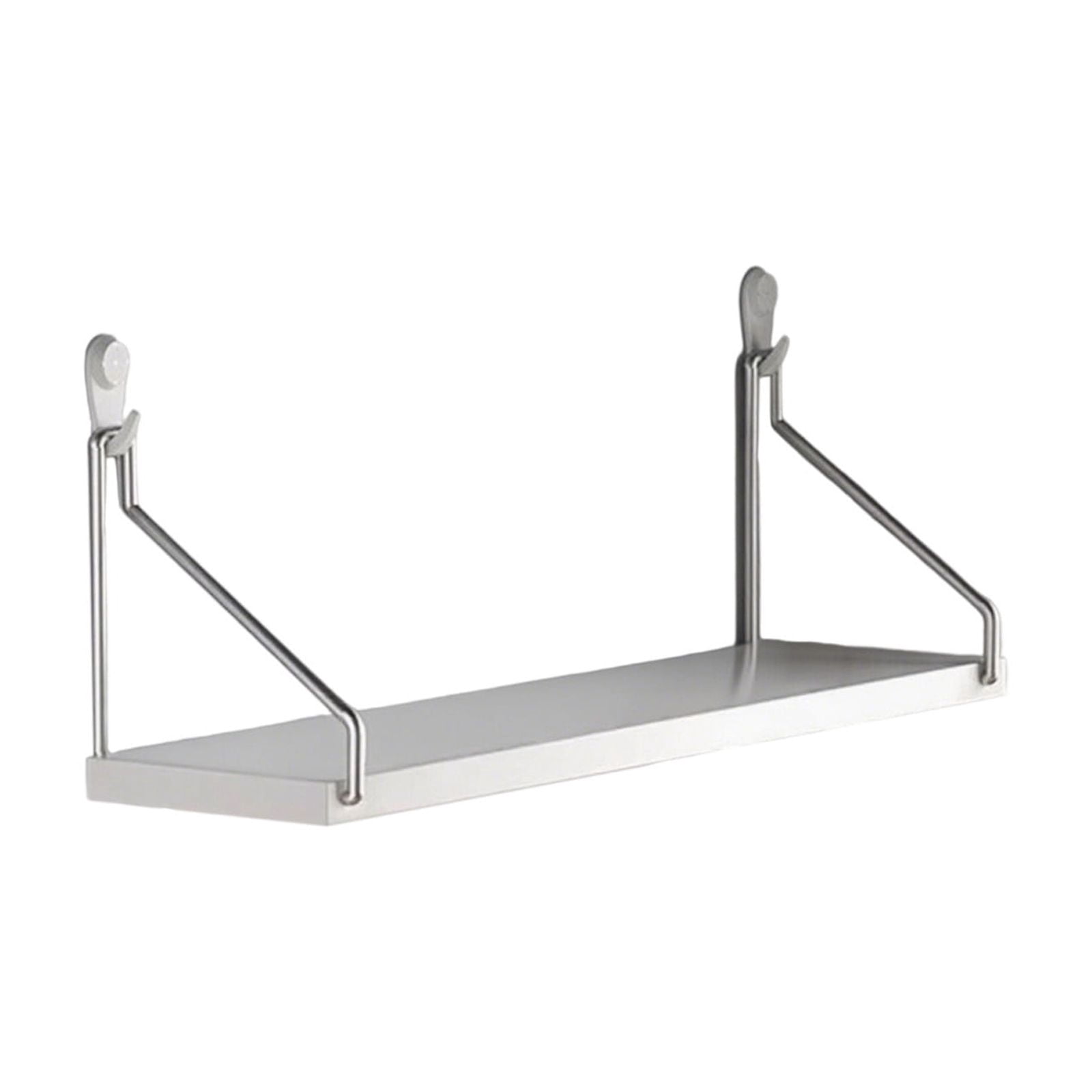 Oggfader Router Wall Mount Shelf, No Drill Adhesive Floating Shelf for Projector Modem, White Wood Small Shelf for Bedside Living Room, 11.8x5.9in, 30lb Capacity