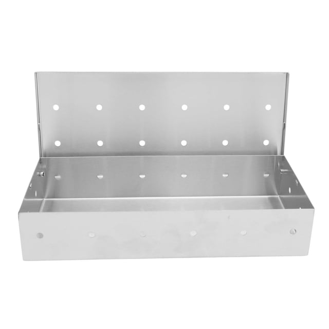 Smoker Box, Large Capacity Add Flavor Rectangular Wood Chip Smoker Box for Camping