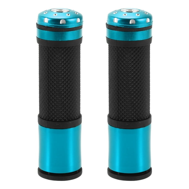 Agarraderas Universales de Motocicleta de 7/8" 22mm y 15/16" 24mm Cubierta de Goma de Aleación de Aluminio para Motocicleta, Scooter, Bicicleta, ATV Negro Azul 1 Par