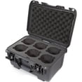 thumbnail image 2 of Nanuk Medium Series 918 Lightweight NK-7 Resin Waterproof Protective Case with Foam Insert for 6 Camera Lens, Graphite, 2 of 6