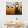 thumbnail image 2 of JEUXUS Posters Vintage Art Oil Painting Poster Women Working Hard to Collect Food Poster Rustic Art Poster Canvas Art Poster And Wall Art Picture Print Modern Family Bedroom Decor, 2 of 4
