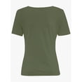 thumbnail image 5 of Long Sleeve Shirts for Women Basic Casual V Neck Tops Ribbed Slim Fitted Blouse, 5 of 5