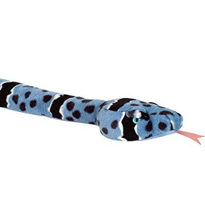 cuddlekins plush blue rock rattlesnake: 4.5 foot long stuffed snake toy