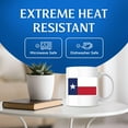thumbnail image 5 of Texas State Flag Coffee Mug - TX State Flag Mug - Choose from 50 States - 11 Ounce Coffee Mug - Design Printed On Both Sides - Glossy Ceramic - Microwave & Dishwasher Safe - BMCM01329, 5 of 6