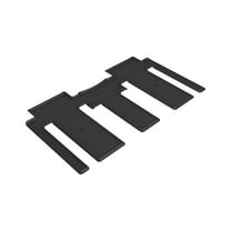 3D MAXpider Custom Fit Kagu Floor Mat (Black) Compatible with Kia Carnival 8-Seat 2022-2025 - Second Row
