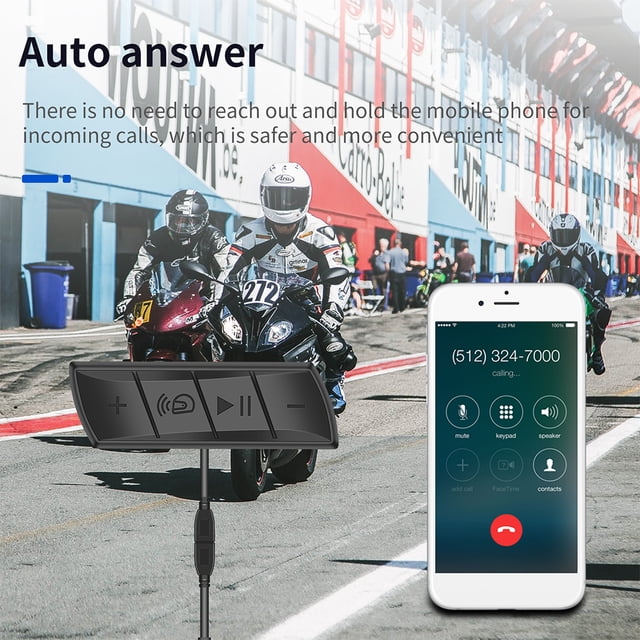 Audífonoses inalámbricos para casco compatibles con Bluetooth Kit de Audífonoses para motociclistas