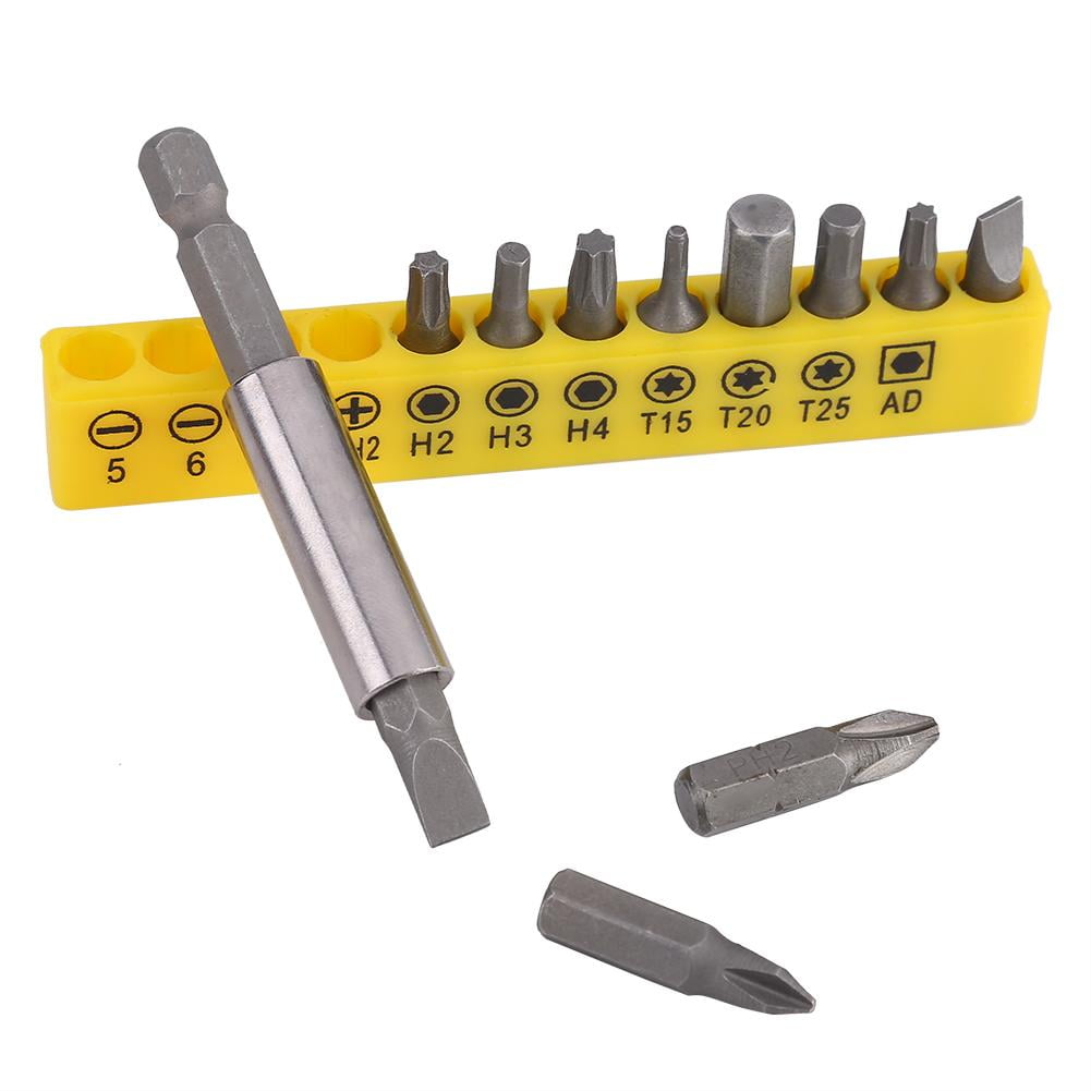 Mgaxyff 32pcs Stainless Steel Drill Bits Screwdriver Heads Sockets Set