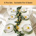 thumbnail image 5 of Sage Green Gold Round 15 Inch Placemats Set of 4, Aesthetics Flower Boho Watercolor Art HeatResistant Non Slip Place Mats for Dining Table, Wipeable Braided Kitchen Table Mats for Housewarming, 5 of 9