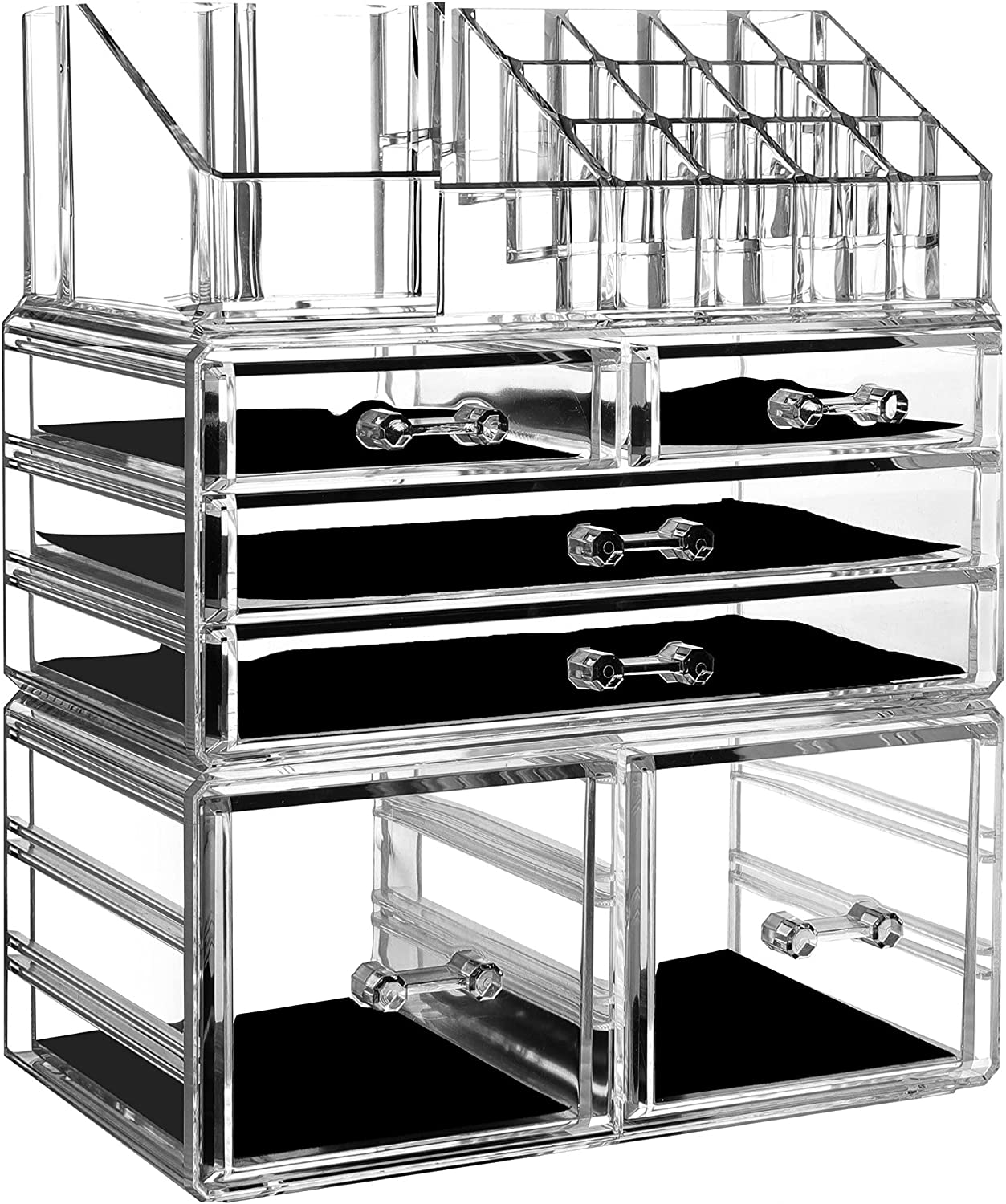 PIKADINGNIS Makeup Organizer Skin Care Large Clear Cosmetic Display