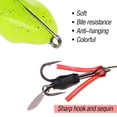 thumbnail image 5 of 2Pcs Floating Soft Frog Fishing Lure with Sharp Double Hooks Artificial Simulation Metal Sequins, 5 of 8