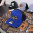 thumbnail image 2 of Fallout Logo Hat | Fallout 3 Hat | Leather Patch Hat | Leatherette | Trucker Hat, 2 of 4