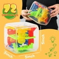 thumbnail image 2 of Rompecabezas 3D Maze Cube, 3 nutrias, 72 obstáculos, juguete educativo para niños, 2 of 7