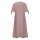 thumbnail image 5 of Vestido largo liso con cuello en V, encaje recortado y volantes para mujer - Poliéster spandex, diseño sexy y elegante, adecuado para fiestas/vacaciones, 5 of 6