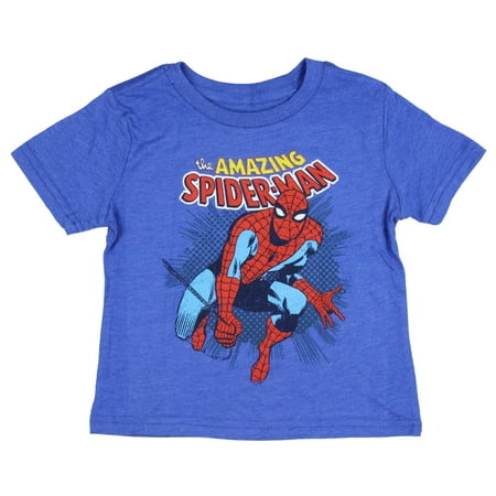 The Amazing Spider-Man Shirt Boys' Web Swinging T-Shirt (2T)