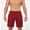 Wine, variant on Lovzfmll Men's Summer Beach Casual Running Sports Shorts, 5-Inch Straight Leg Athletic Bermuda Shorts Wine, S