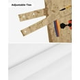 thumbnail image 6 of Tie Up Valance Curtain for Kitchen,Folk African Women Dancing Rod Pocket Short Curtains Adjustable Tie-Up Shade Valances,Tribal Art on Retro Brown Window Treatment for Bathroom Living Room Bedroom, 6 of 8
