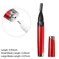 thumbnail image 2 of Unique Bargains Electric Eyebrow Trimmer Portable Eyebrow Razor for Women for Face Body Battery Operated Portable Red, 2 of 7