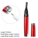 thumbnail image 2 of Recortador eléctrico de cejas Unique Bargains rojo, 2 of 7